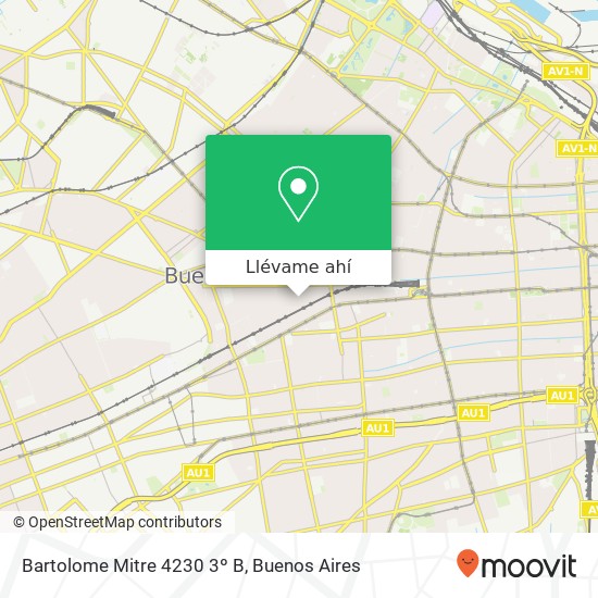 Mapa de Bartolome Mitre 4230 3º B
