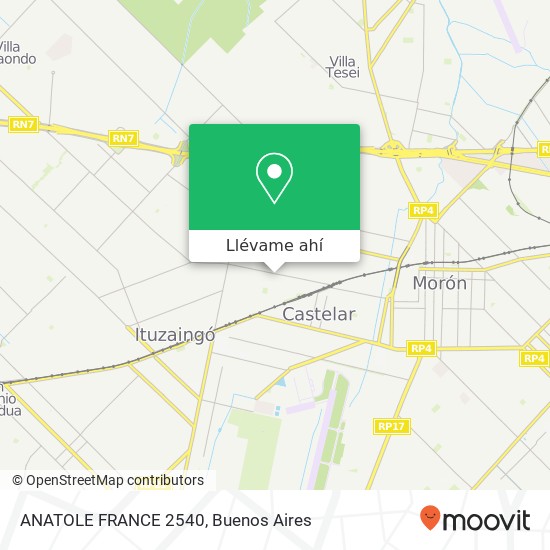 Mapa de ANATOLE FRANCE 2540