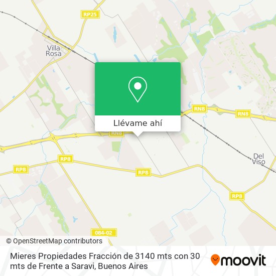 Mapa de Mieres Propiedades  Fracción de 3140 mts con 30 mts de Frente a Saravi