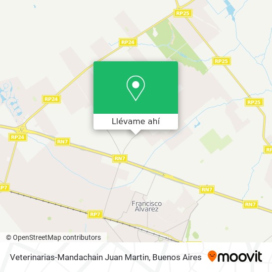 Mapa de Veterinarias-Mandachain Juan Martin