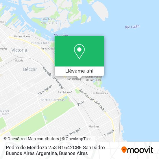 Mapa de Pedro de Mendoza 253  B1642CRE San Isidro  Buenos Aires  Argentina