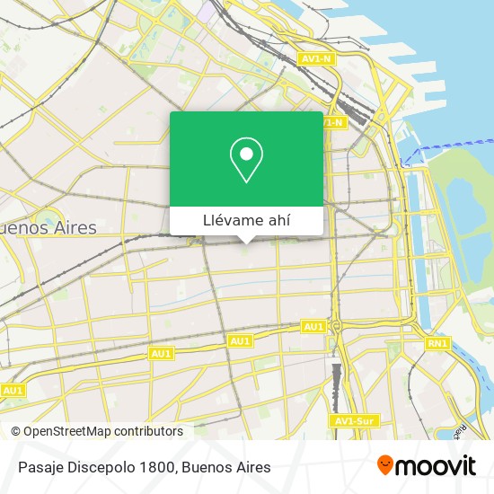 Mapa de Pasaje Discepolo 1800