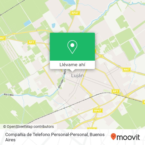 Mapa de Compañía de Telefono Personal-Personal