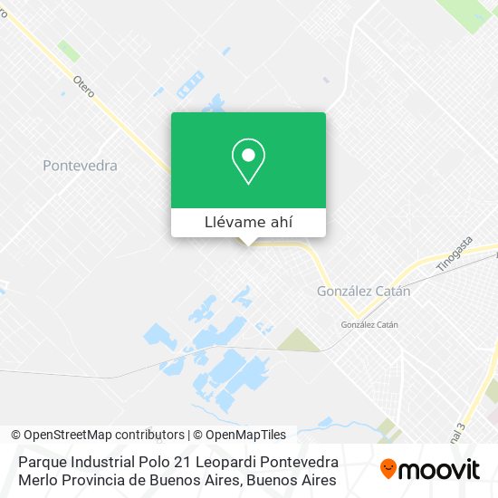 Mapa de Parque Industrial Polo 21  Leopardi  Pontevedra  Merlo  Provincia de Buenos Aires
