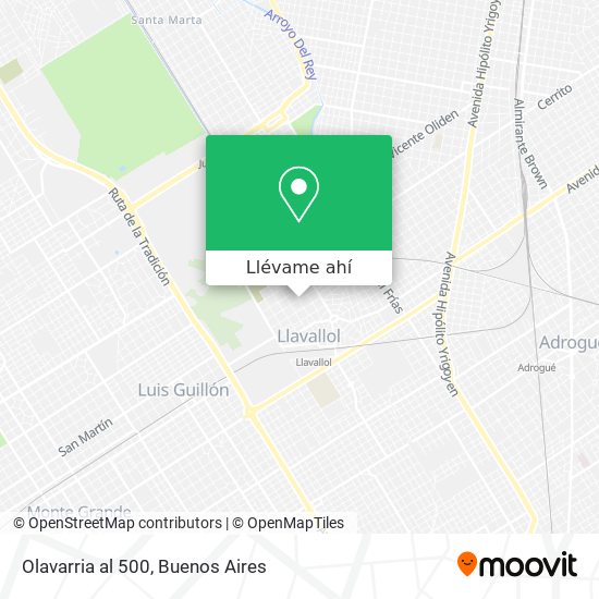 Mapa de Olavarria al 500