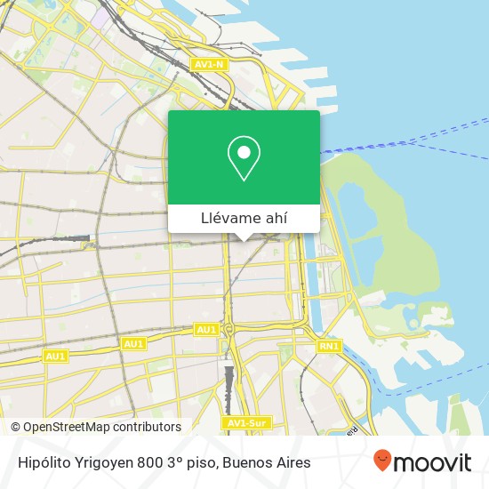 Mapa de Hipólito Yrigoyen 800  3º piso