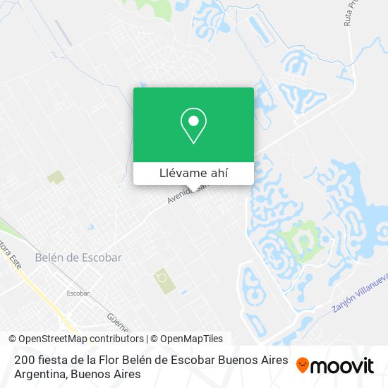 Mapa de 200 fiesta de la Flor  Belén de Escobar  Buenos Aires  Argentina