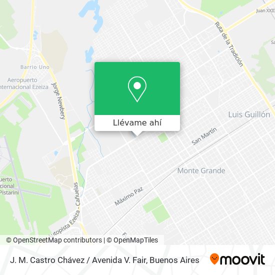 Mapa de J. M. Castro Chávez / Avenida V. Fair