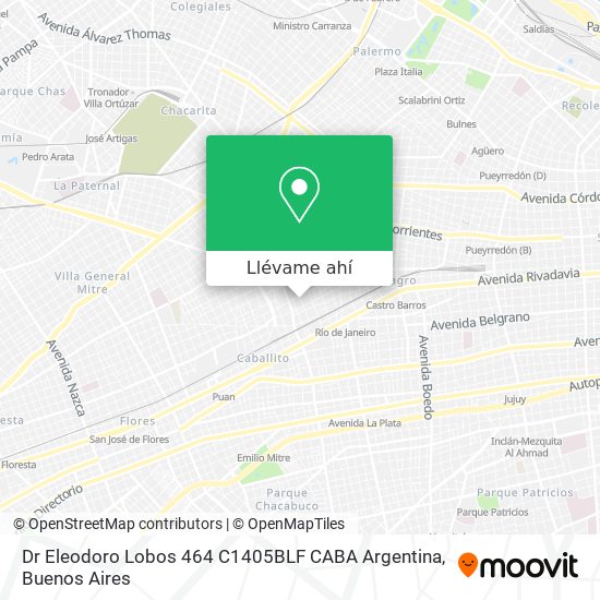 Mapa de Dr  Eleodoro Lobos 464  C1405BLF CABA  Argentina