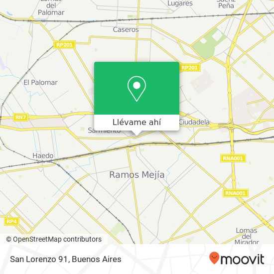 Mapa de San Lorenzo 91