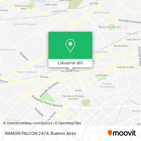 Mapa de RAMON FALCON 2474
