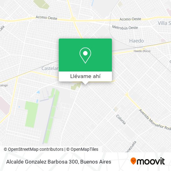 Mapa de Alcalde Gonzalez Barbosa 300