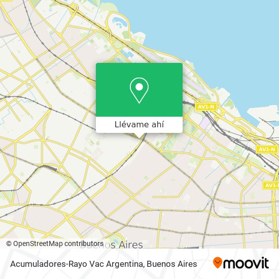 Mapa de Acumuladores-Rayo Vac Argentina