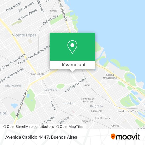 Mapa de Avenida Cabildo 4447