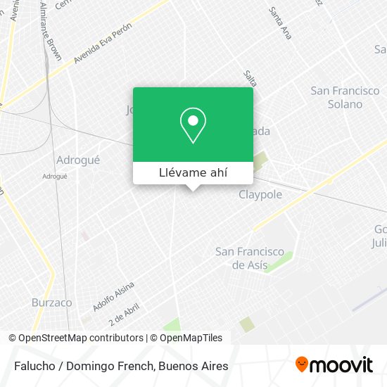 Mapa de Falucho / Domingo French