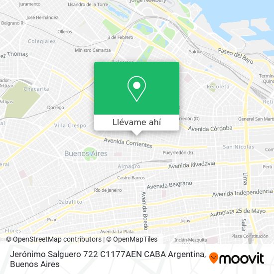 Mapa de Jerónimo Salguero 722  C1177AEN CABA  Argentina