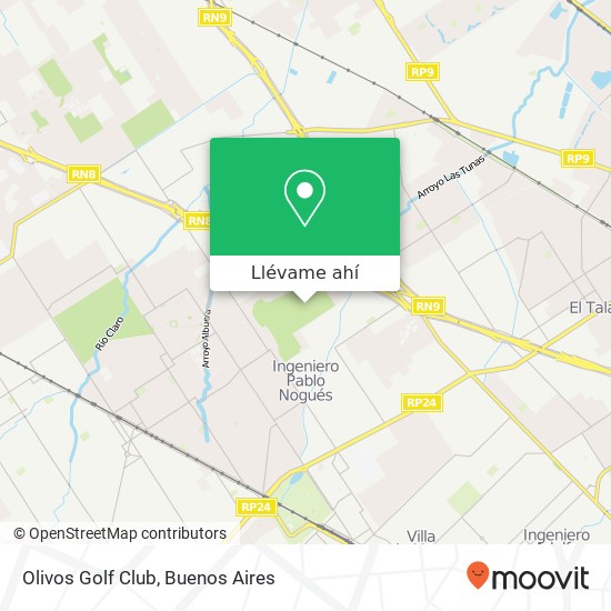 Mapa de Olivos Golf Club