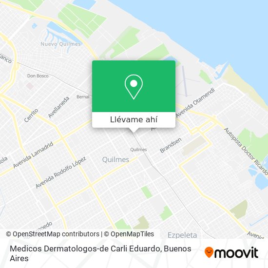 Mapa de Medicos Dermatologos-de Carli Eduardo