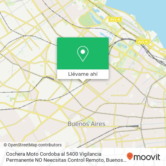 Mapa de Cochera Moto Cordoba al 5400 Vigilancia Permanente NO Neecsitas Control Remoto