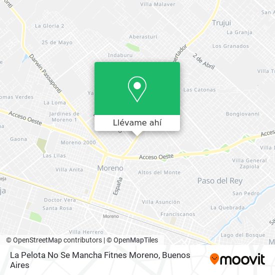 Mapa de La Pelota No Se Mancha Fitnes Moreno