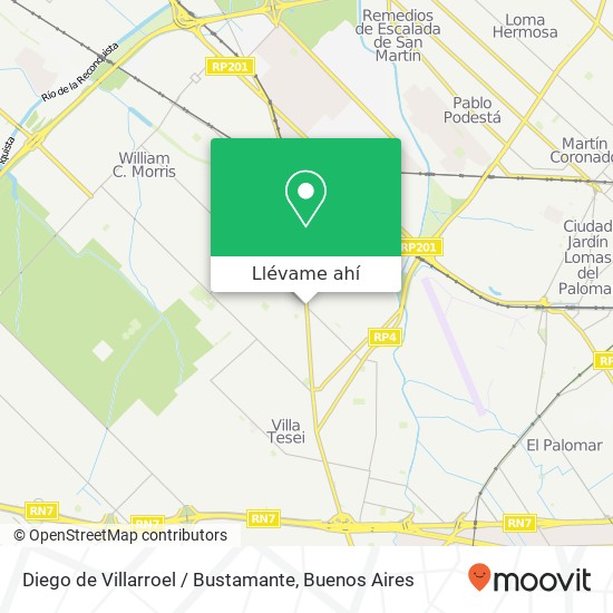 Mapa de Diego de Villarroel / Bustamante