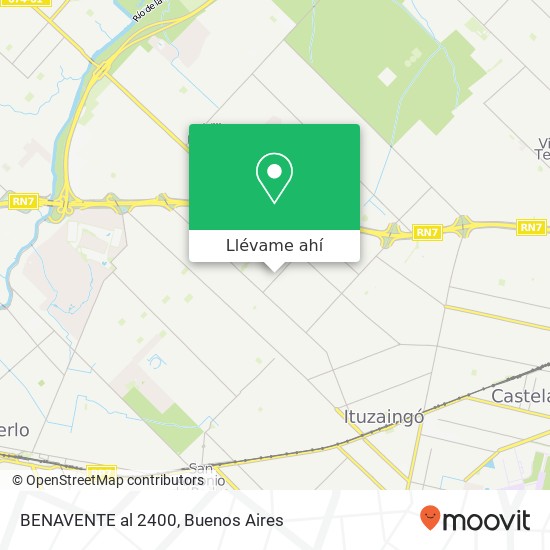 Mapa de BENAVENTE al 2400