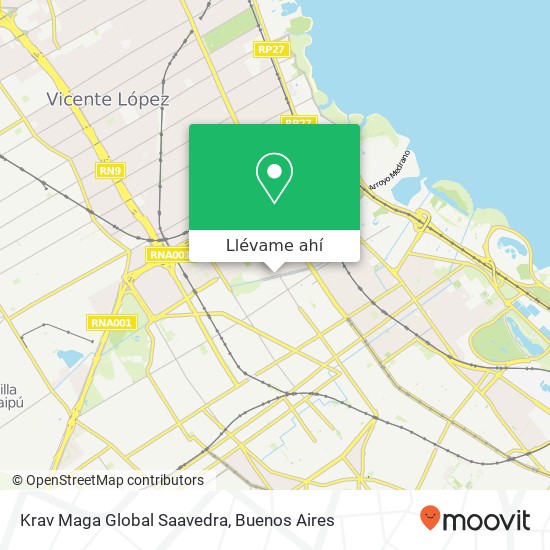 Mapa de Krav Maga Global Saavedra