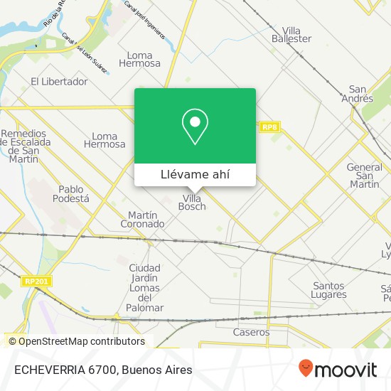 Mapa de ECHEVERRIA 6700