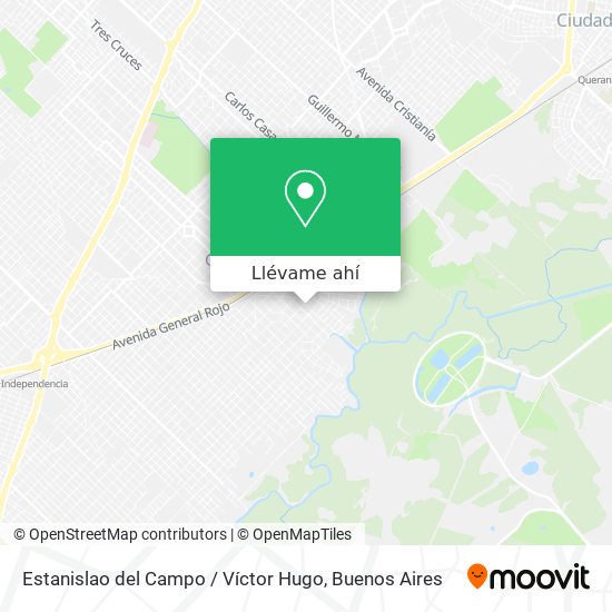 Mapa de Estanislao del Campo / Víctor Hugo