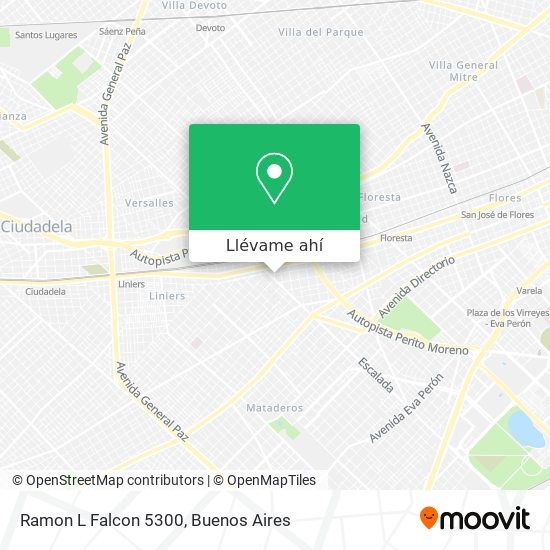 Mapa de Ramon L Falcon 5300