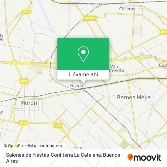 Mapa de Salones de Fiestas-Confiteria La Catalana