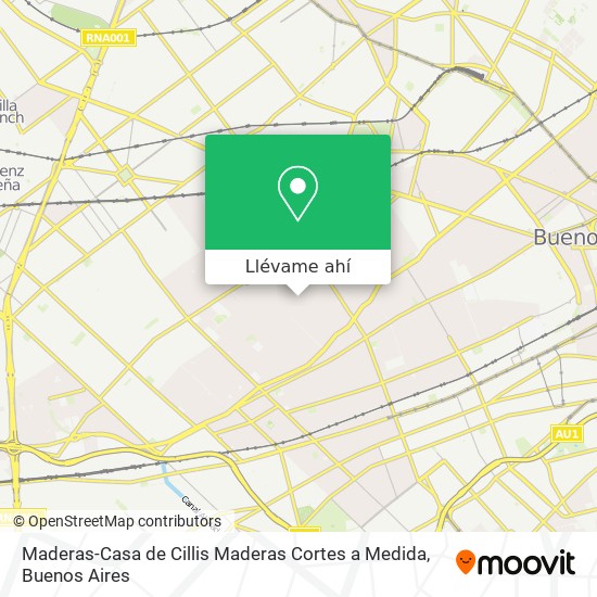 Mapa de Maderas-Casa de Cillis Maderas Cortes a Medida