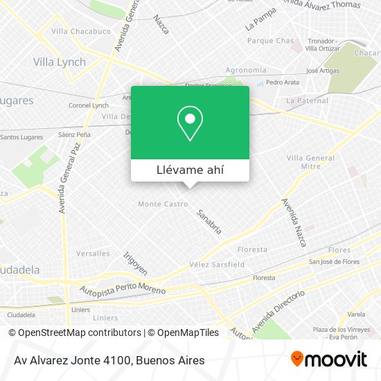 Mapa de Av Alvarez Jonte 4100