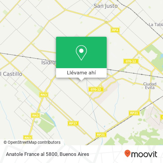 Mapa de Anatole France al 5800