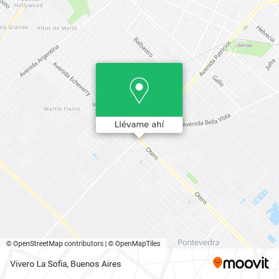 Mapa de Vivero La Sofia