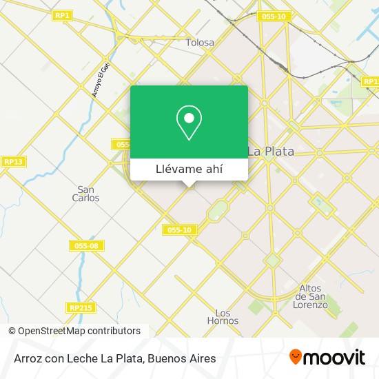 Mapa de Arroz con Leche La Plata