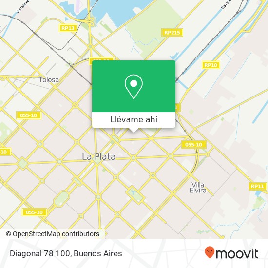 Mapa de Diagonal 78 100