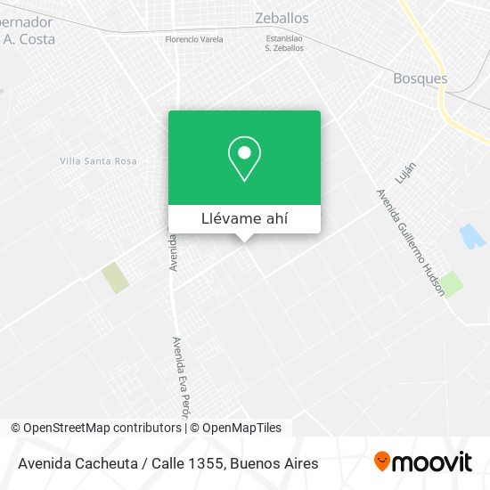 Mapa de Avenida Cacheuta / Calle 1355