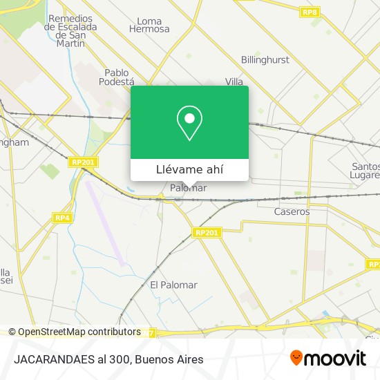 Mapa de JACARANDAES al 300