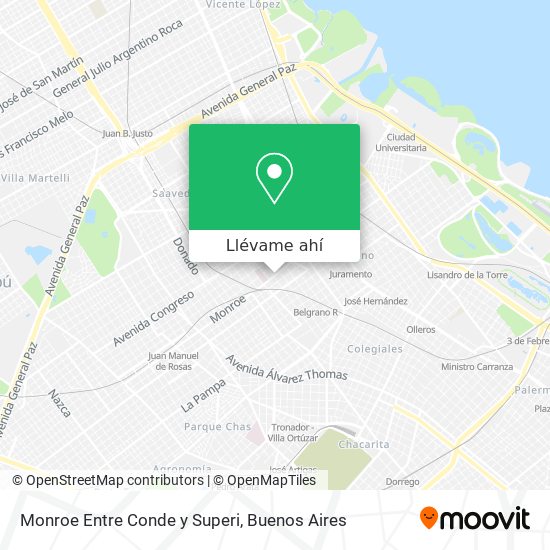 Mapa de Monroe Entre Conde y Superi