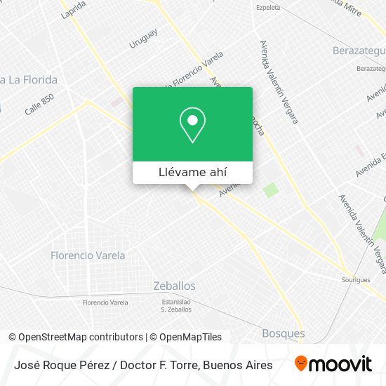 Mapa de José Roque Pérez / Doctor F. Torre