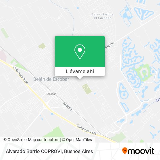 Mapa de Alvarado Barrio COPROVI