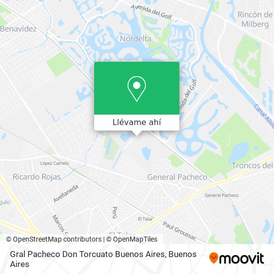 Mapa de Gral  Pacheco  Don Torcuato  Buenos Aires