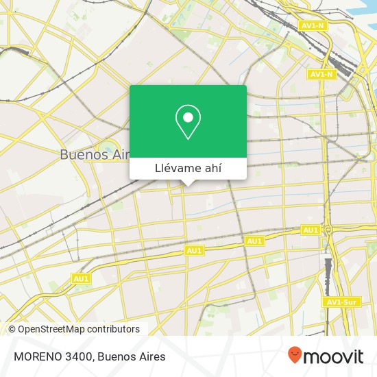 Mapa de MORENO 3400