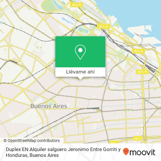 Mapa de Duplex EN Alquiler  salguero  Jeronimo Entre Gorriti y Honduras