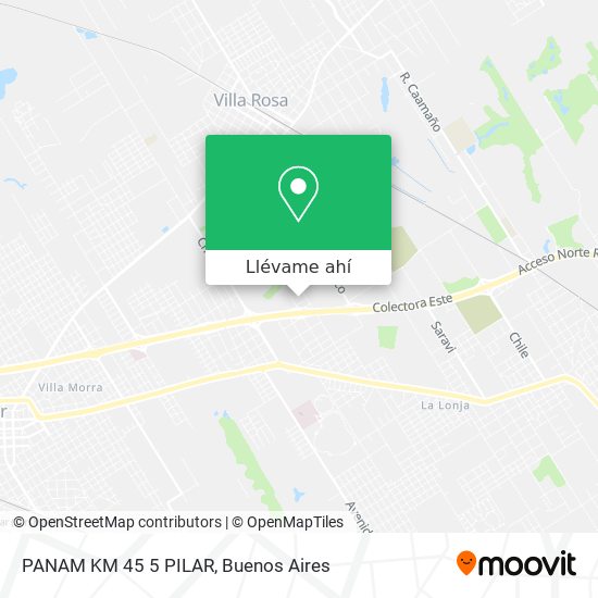 Mapa de PANAM KM 45 5  PILAR