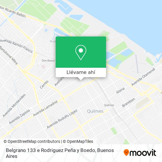 Mapa de Belgrano 133 e Rodriguez Peña y Boedo