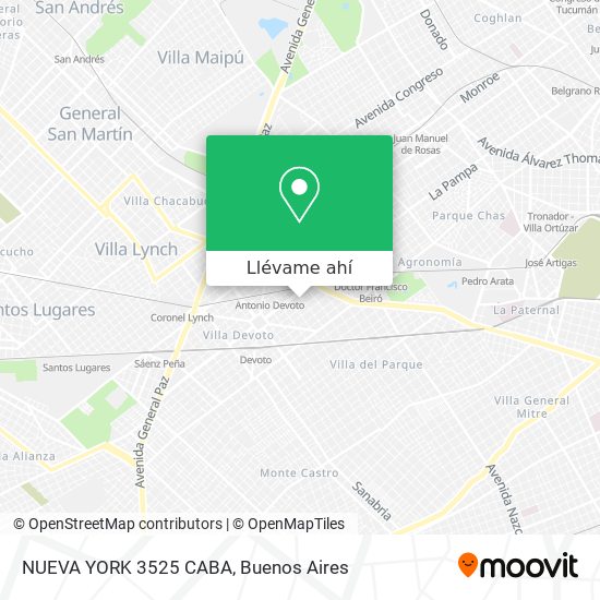 Mapa de NUEVA YORK 3525   CABA