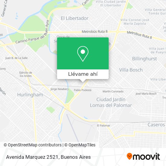 Mapa de Avenida Marquez 2521