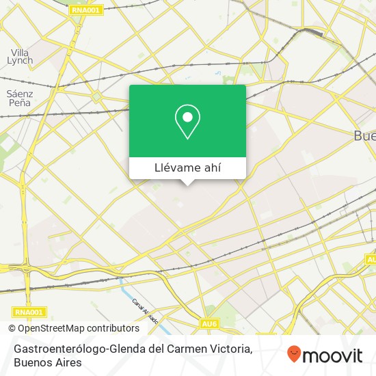 Mapa de Gastroenterólogo-Glenda del Carmen Victoria